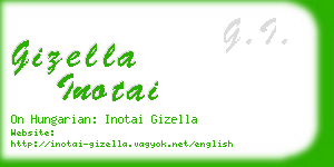 gizella inotai business card